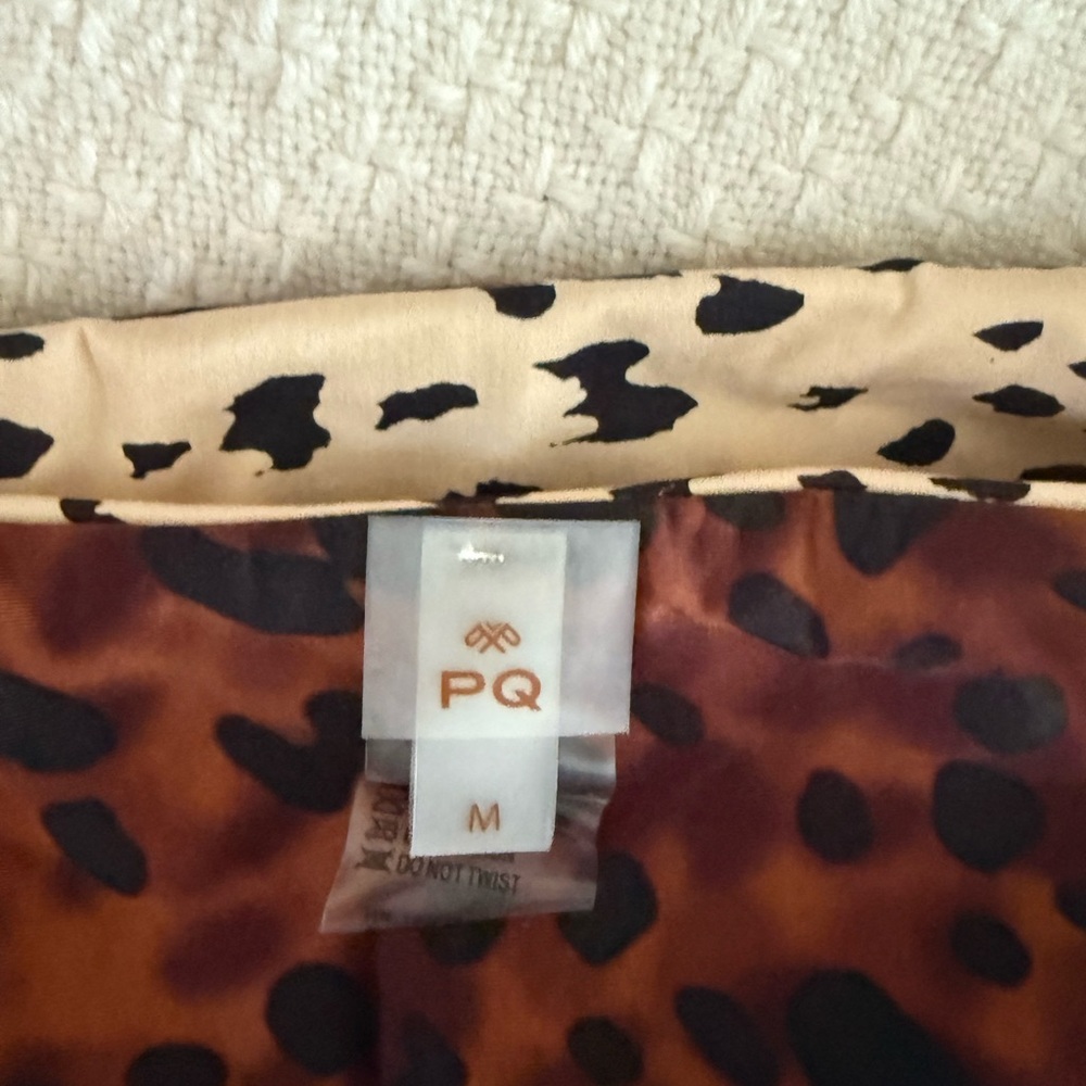 PQ Swim Brown and Cream Leopard Print Bikini Set - Picture 7 of 7